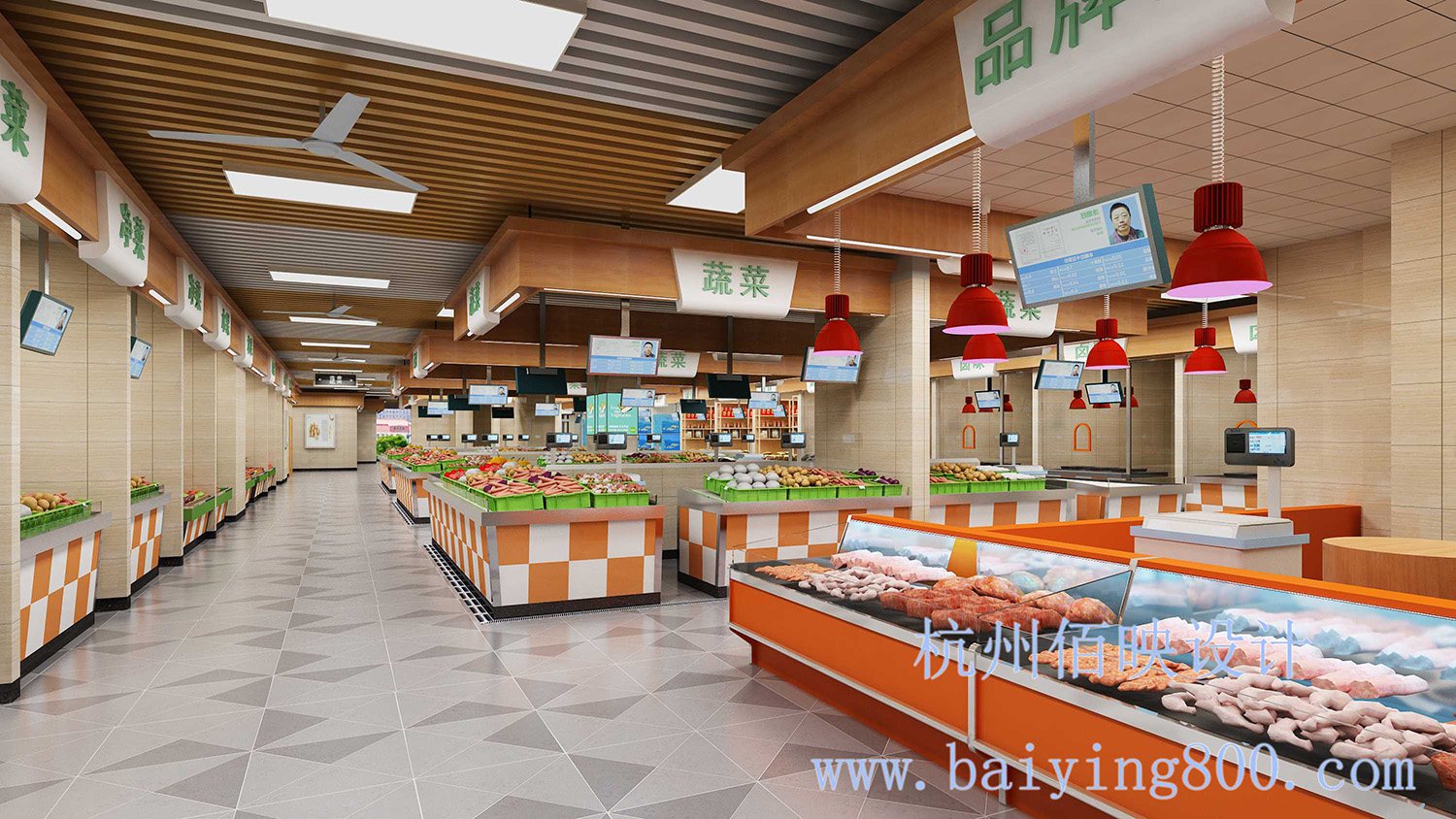 贵州农贸市场效果图