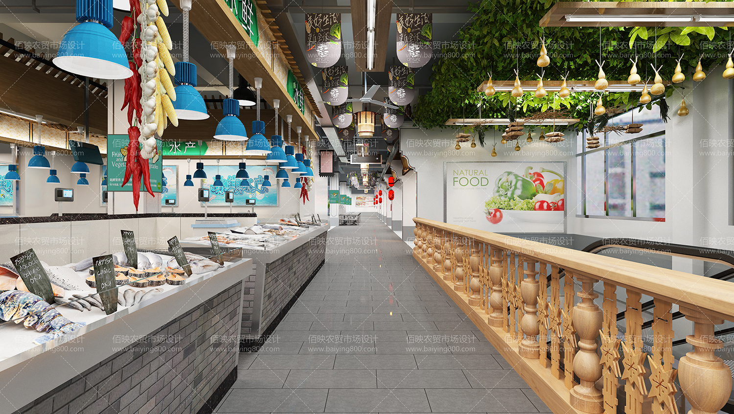 农贸市场设计效果图