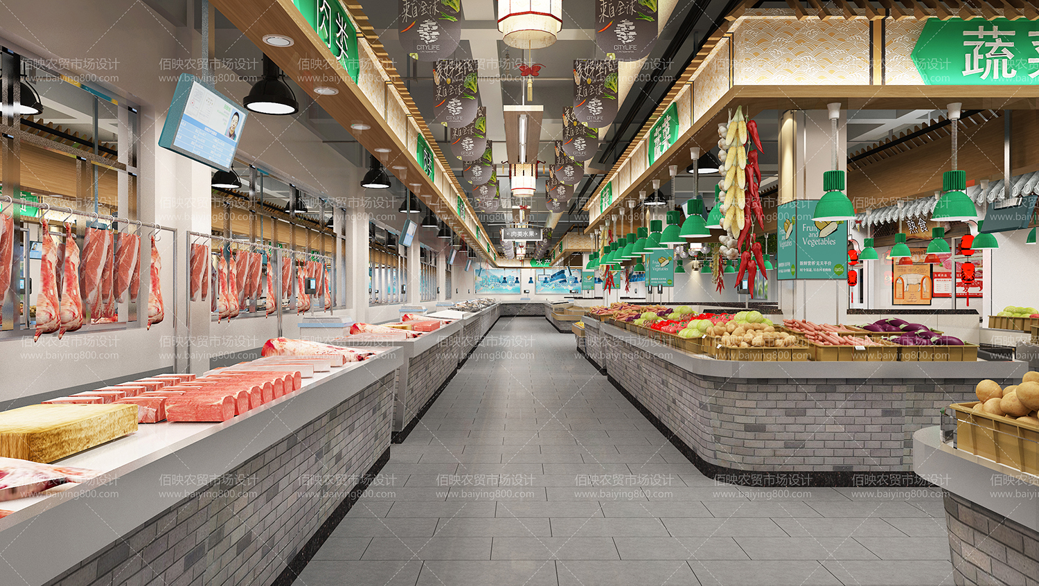 温州农贸市场设计效果图