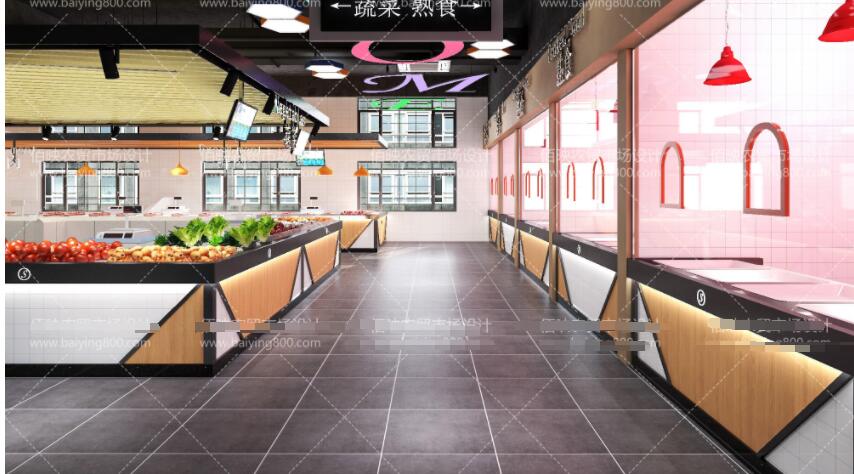 阐述农贸市场设计的四种规划元素