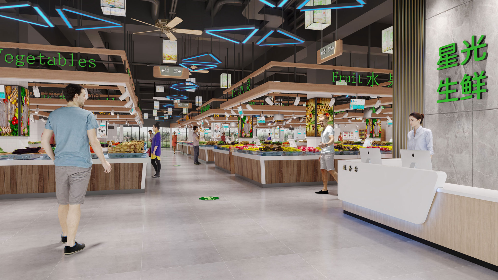新型菜市场中的人性化设计