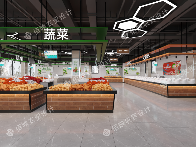 农贸市场摊位设计如何打造出特色摊位?