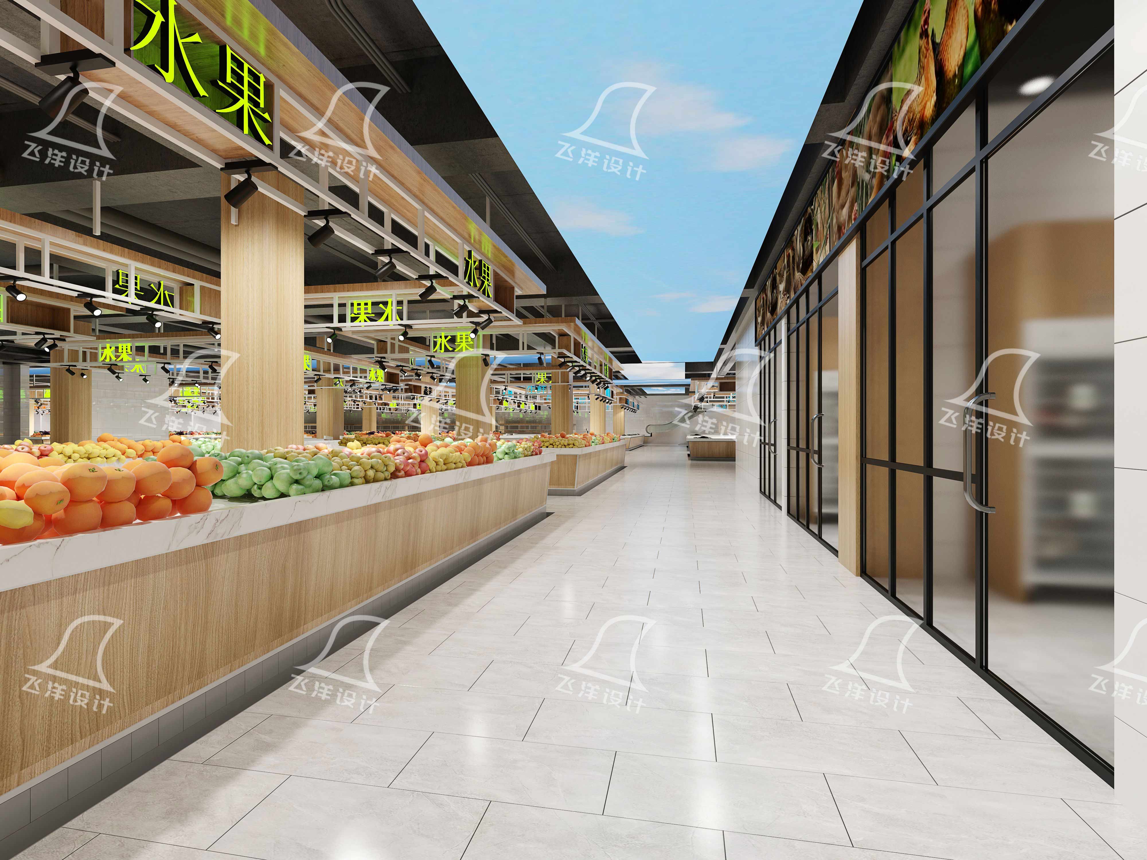 工业风格菜市场设计的独特之处在哪里？